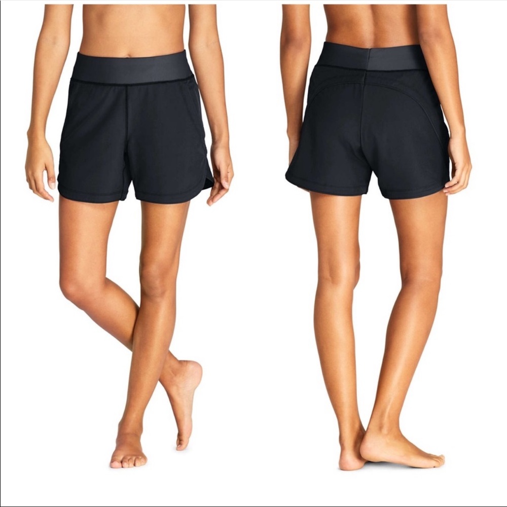 Lands End Swim shorts color black